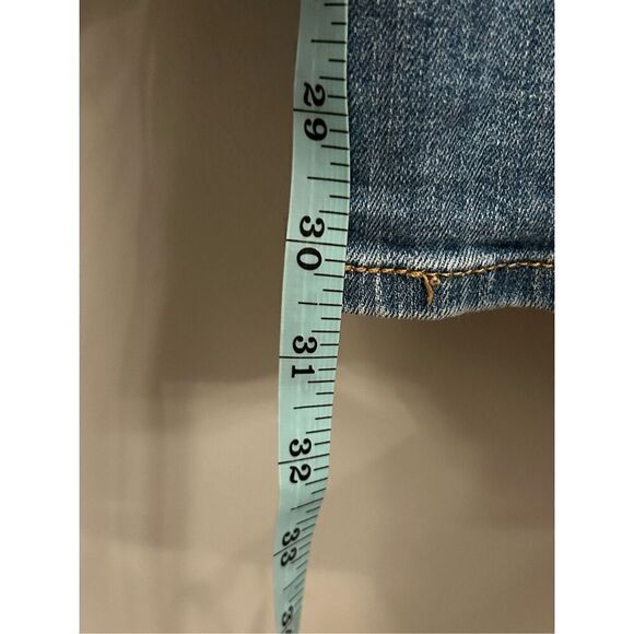 Levi's Patchwork Flare Jeans 30 x 32 medium wash high rise retro Y2K - Picture 8 of 12